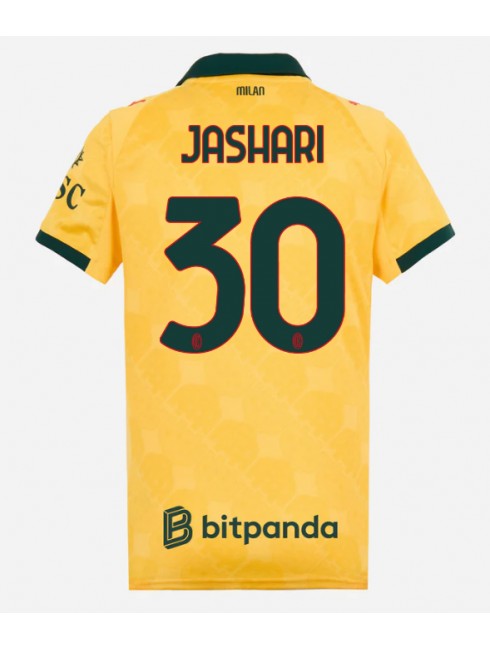 Zenske Futbalové oblečenie AC Milan Ardon Jashari #30 2025-26 Krátky Rukáv - Tretina Zenske Futbalové oblečenie AC Milan Ardon Jashari #30 2025-26 Krátky Rukáv - Tretina